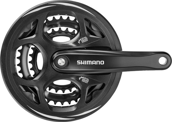 Shimano Crankstel Altus M311 7/8s 48-38-28t 175 Mm Zwart van Shimano — afbeelding 5