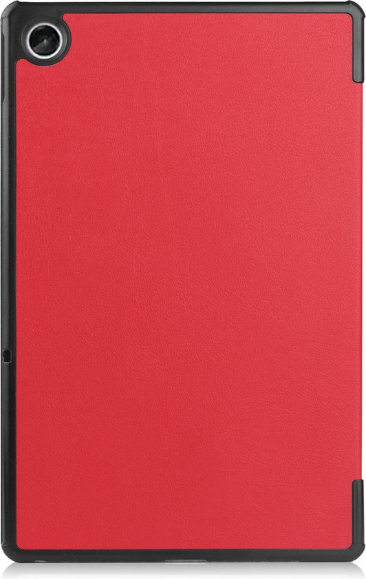 Étui pour tablette et protecteur d'écran pour Lenovo Tab M10 Plus (3ème génération) étui pour tablette et protecteur d'écran - Housse 2 en 1 - 10,6 pouces - Tri-Fold Book Case - Rouge