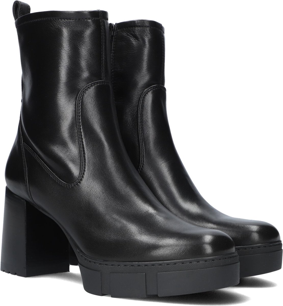 Unisa Kinton Enkellaarsjes - Enkelboots - Dames - Zwart - Maat 39