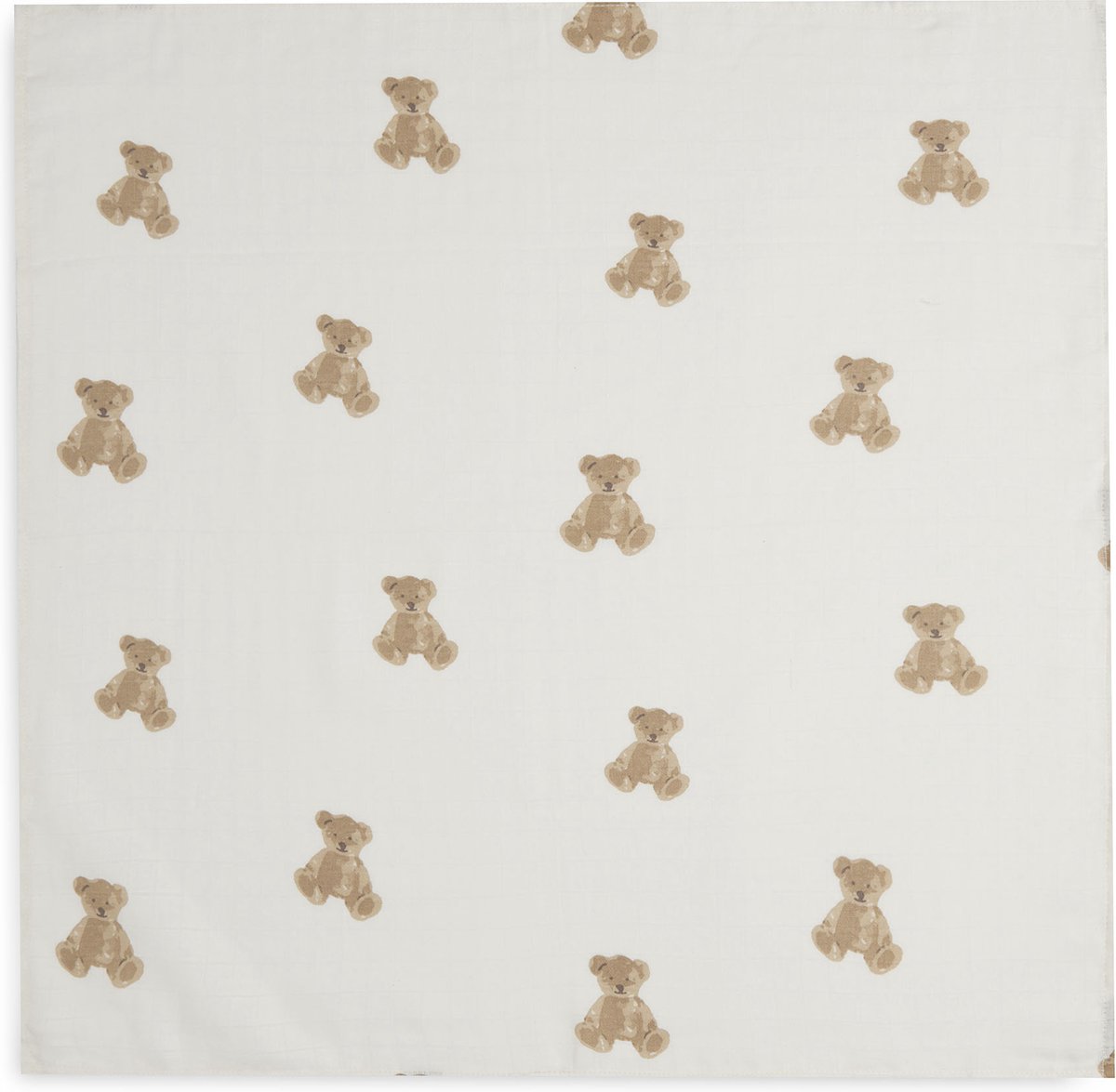 Jollein Hydrofiele Doek Small 70x70cm Teddy Bear – 3 stuks - Afbeelding 2