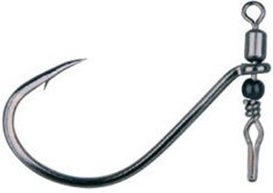 Gamakatsu Swivel Shot Hooks - Black - Haakmaat 2/0 - Dropshot Haak - Zwart van Merkloos — afbeelding 3