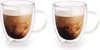 8x Dubbelwandige theeglazen/koffieglazen 240 ml - 20 cl - Thee/koffie drinken - Glazen voor thee en koffie