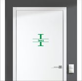 Sticker pour porte avec nom - Imke - Vert