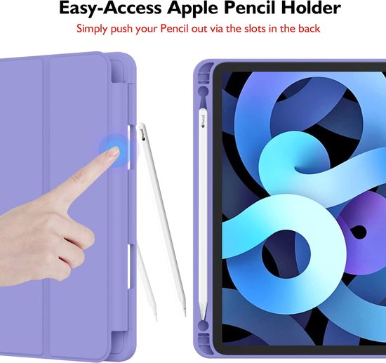 Étui pour iPad Air 3 - Étui à trois volets - Violet - Convient pour Apple  iPad Air 3e... | bol.com