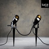Luca Lighting - Connect 24 lamp zwart warm wit 2 pcs led - l5xb5xh26cm - Woonaccessoires en seizoensgebondendecoratie  (Europese stekker )