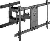 Tv muurbeugel voor 43-100 inch schermen - Pro - Kantelbaar en Draaibaar - Tot 60kg - Zwart