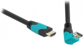 DeLOCK 86992, 2 m, HDMI Type A (Standard), HDMI Type A (Standard), Compatibilité 3D, 48 Gbit/s, Noir, Bleu