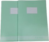 Schriften geruit A4 JOELLA - Turquoise / Wit - Papier - A4 - Set van 2 - Schoolschrift - Schrift - Back To School - School - Kantoor - Schriften