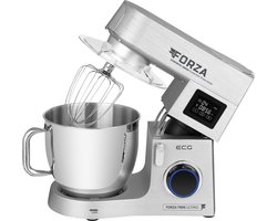ECG FORZA 7800 Ultimo Argento - Keukenmachine - 8 liter - 1800 W - Zilver