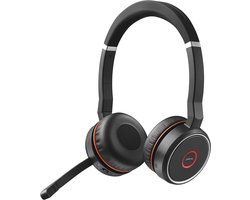 Headphones with Microphone Jabra Evolve 75 MS Stereo Black