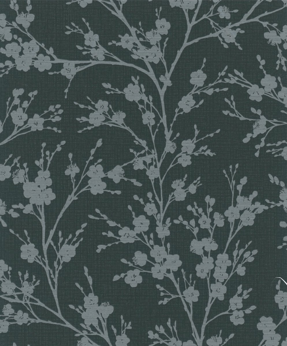 Behang met Japanse bloesem - Behang - Wandbekleding - Wallpaper - Vliesbehang - Assorti 2022-2024 - 0,53 x 10,05 M.