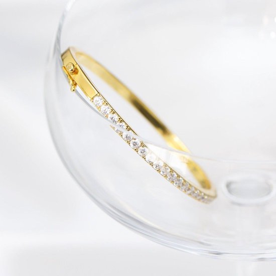 Liv Gold Pave Bracelet 60mm