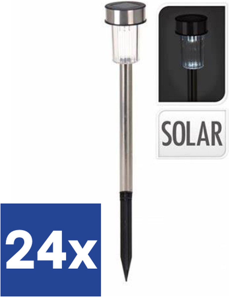 Solar Tuinlamp LED (Voordeelverpakking) - 24 stuks