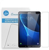 Tablet screenprotector geschikt voor Samsung Galaxy Tab A 10.1 (2016/2018) - Case-friendly screenprotector - 2 stuks - Tempered Glass - Transparant