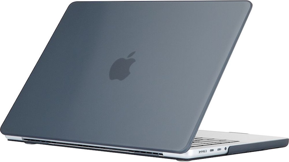 Mobigear - Laptophoes geschikt voor Apple MacBook Pro 16 Inch (2021-2024) Hoes Hardshell Laptopcover MacBook Case | Mobigear Glossy - Zwart - Model A2485 / A2780 / A2991