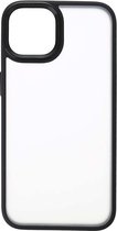 Shop4 - Geschikt voor iPhone 14 Hoesje - Luxe Bumper Back Case Zwart
