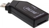 InLine Micro USB OTG kaartlezer voor SD / Micro SD