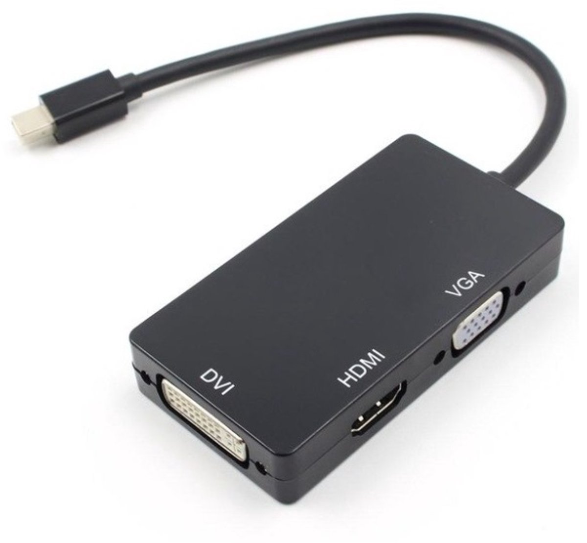 Mini DisplayPort 1.1 naar HDMI, DVI en VGA adapter / zwart - 0,20 meter