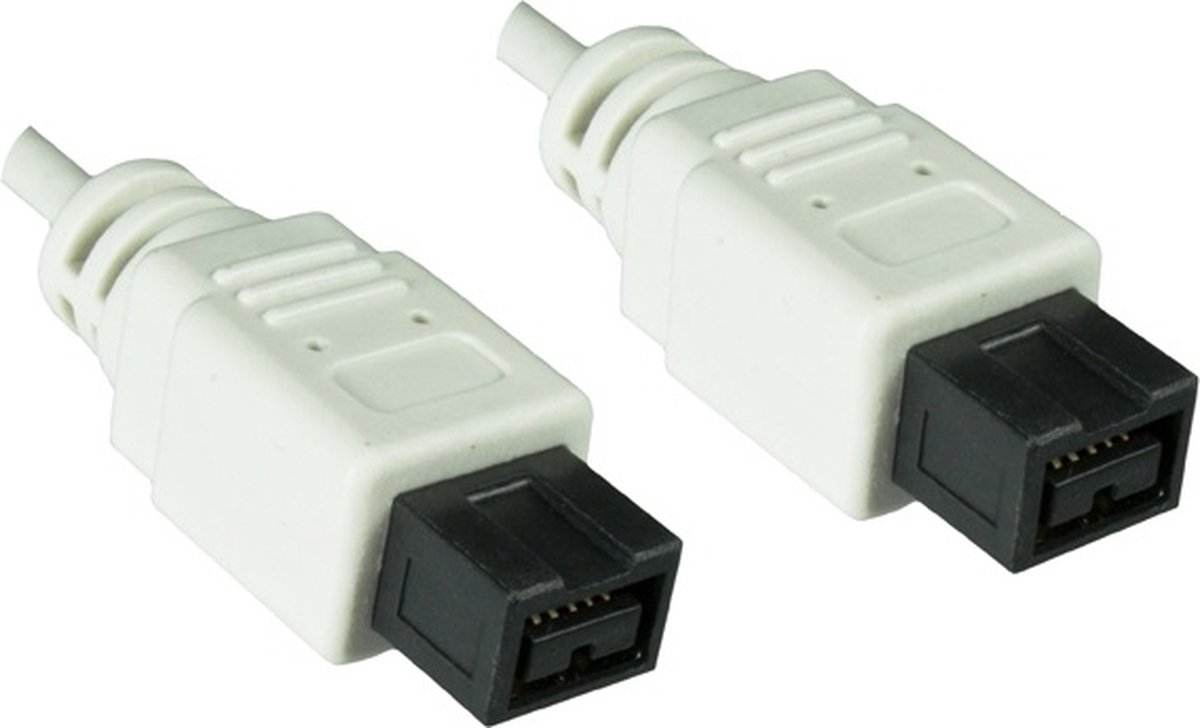 FireWire 800 kabel met 9-pins - 9-pins connectoren / wit - 1 meter