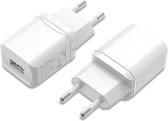 USB Oplader - 2.1A Snellader - Thuislader - Lader - GSM, Smartphone, Stekker, USB Adapter, USB Oplader - Wit