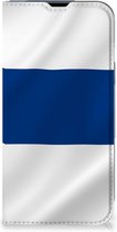 Hoesje Geschikt voor iPhone 14 Bookcase Finse Vlag