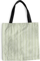 MuchoWow® Schoudertas - Strandtas - Big Shopper - Boodschappentas - Abstract - Groen - Patronen - 45x45 cm - Katoenen tas