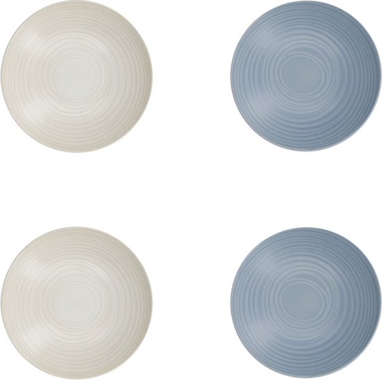 Pastakom, Set van 4 Stuks, 22 x 5 cm, Licht Blauw en Crème - KitchenCraft