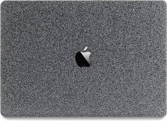 Lunso - Housse de protection - MacBook Pro 16 pouces (2021) - Blauw Glitter / Grijs