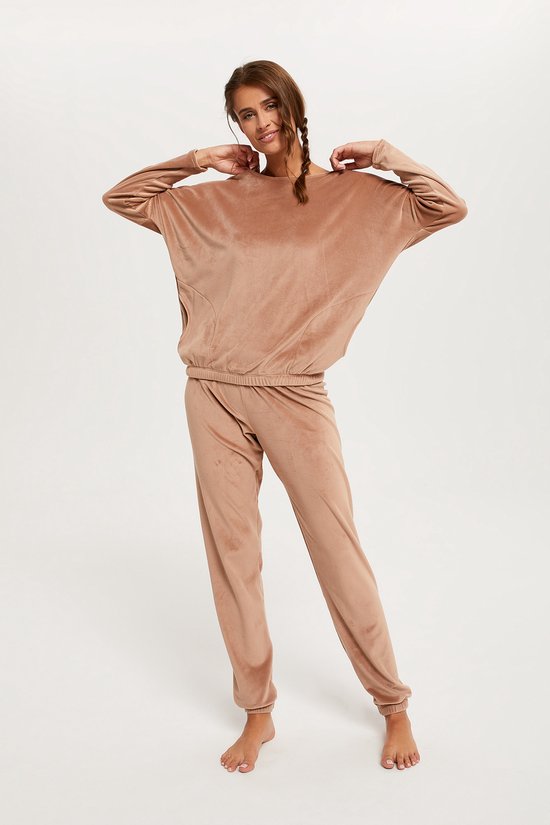 zakdoek hanger Ansichtkaart Italian Fashion Juga| hoogwaardig huispak | Velours Pyjama Dames | Lange  Mouw Lange... | bol.com