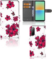 Mobiel Hoesje Sony Xperia 10 IV Book Case Blossom Red
