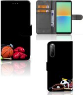 GSM Hoesje Sony Xperia 10 IV Bookcover Ontwerpen Voetbal, Tennis, Boxing… Sports