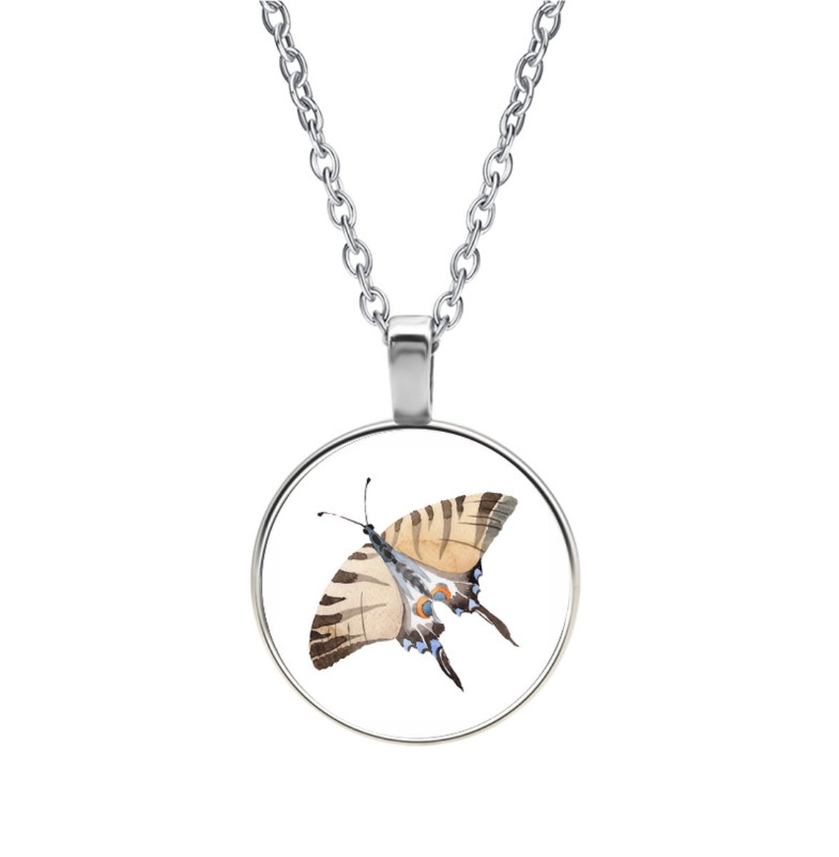 Ketting Glas - Vlinder