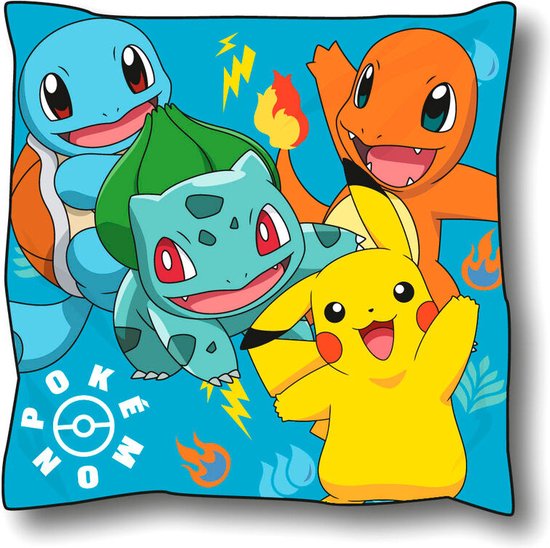 Pokémon kussen - Pikachu - Slaapkamer - Kinderkamer - 40 x 40 x 10cm