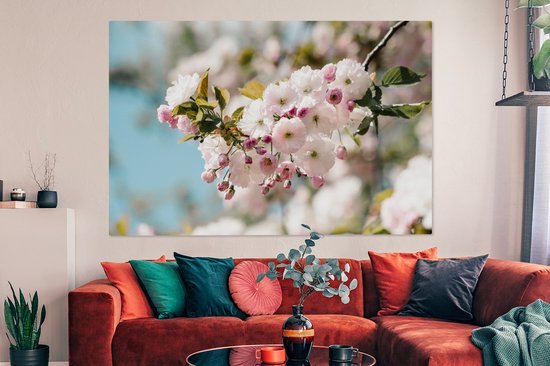 Spring Blossom Canvas 180x120 cm - Tirage photo sur toile (Décoration murale salon / chambre) / Peintures Fleurs sur toile XXL / Groot format!