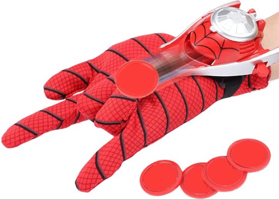 Gants de lanceur de spiderman de bon augure, super Spiderman