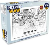 Puzzel Kaart - Nederland - Rotterdam - Legpuzzel - Puzzel 500 stukjes