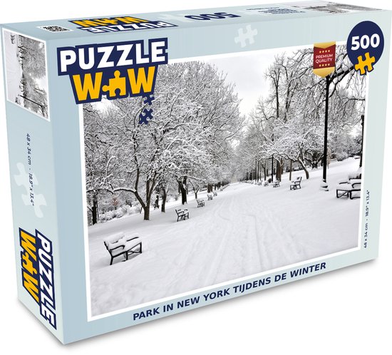 Puzzle Park à New York pendant l'hiver - Jigsaw puzzle - Puzzle 500 pièces - Sinterklaas présente - Sinterklaas for big kids