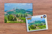Puzzel De heuvels van het Italiaanse San Gimignano in Toscane - Legpuzzel - Puzzel 500 stukjes