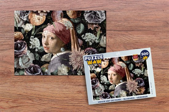 Puzzle Fille à la perle - Vermeer - Fleurs - Puzzle - Puzzle 500 pièces