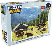 Puzzel Boerderij in de bergen van Oostenrijk - Legpuzzel - Puzzel 500 stukjes