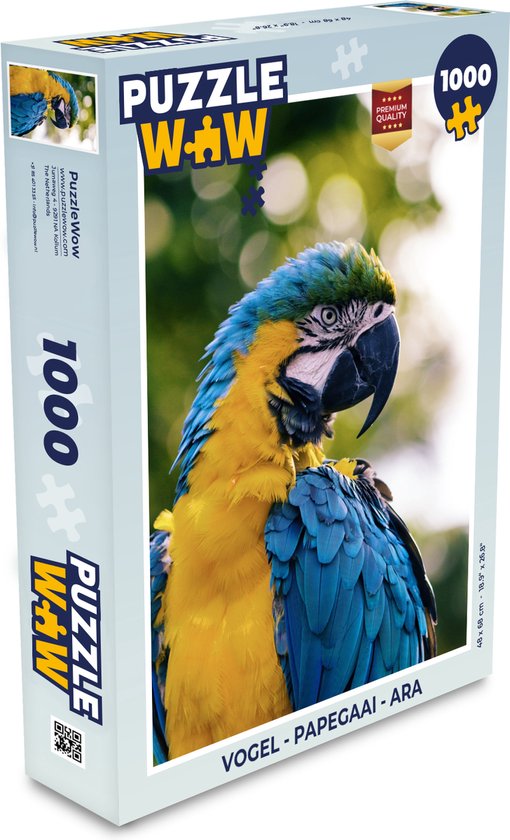 Puzzle 1000 Teile 'Perroquets Sur La Véranda' – 70x50 Cm, Exotische Papageien & Blumen-Motiv