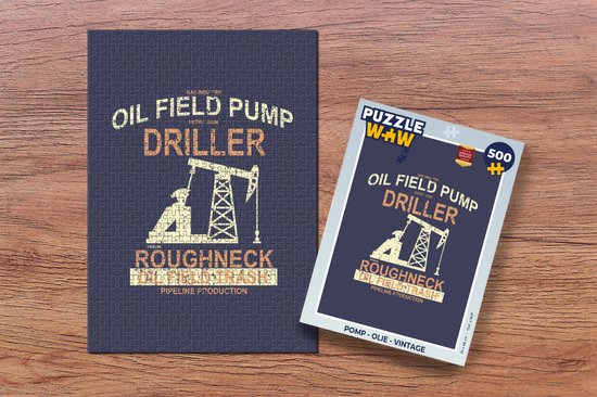 Puzzle Pompe - Huile - Vintage - Puzzle - Puzzle 500 pièces