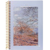 D5347-4 Kalpa a4 notitieboek met spiraal Impressionisten bomen