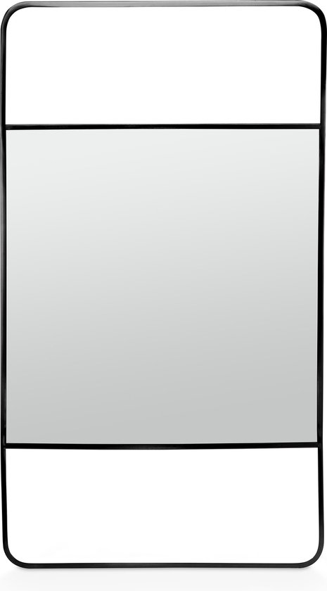 vtwonen Miroir avec Cadre - Zwart - 105x60cm