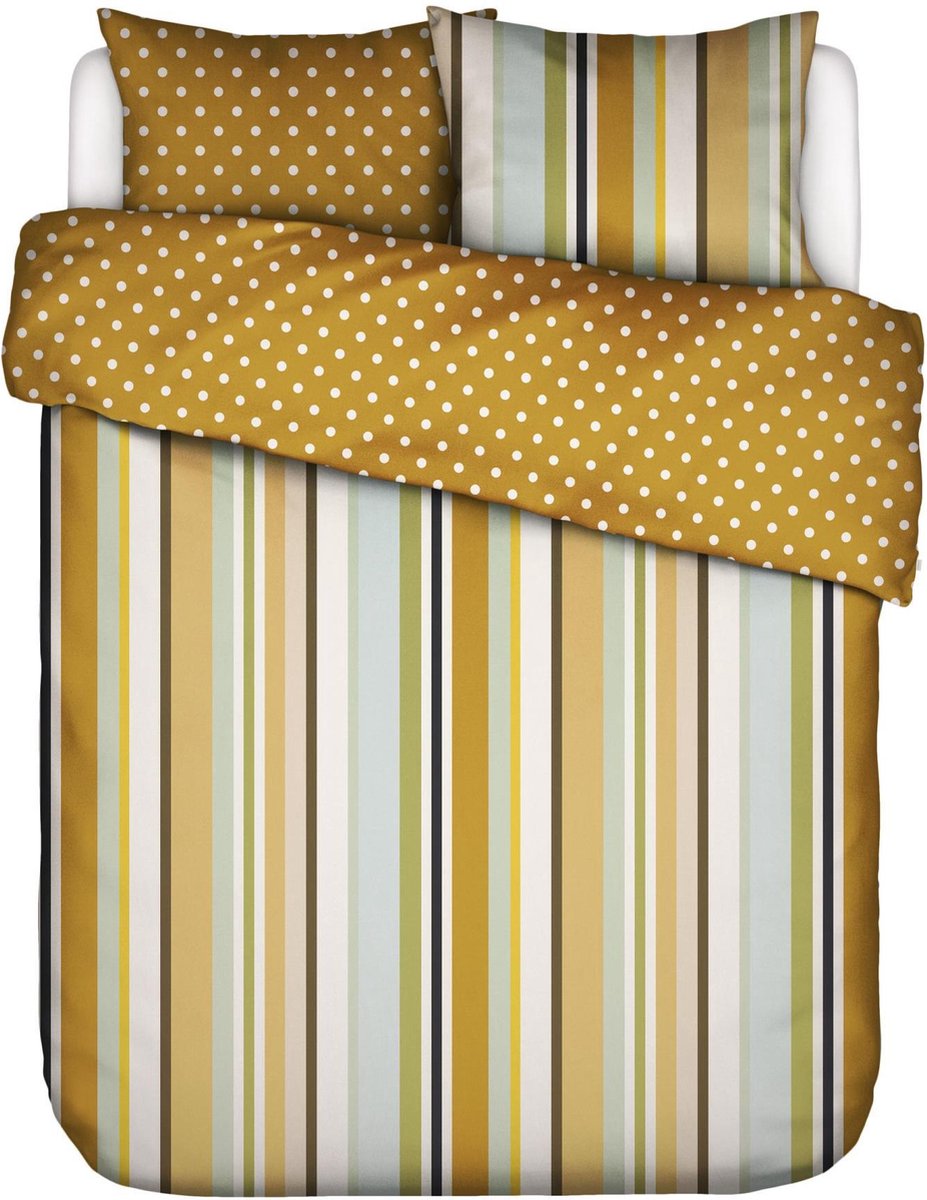 ESSENZA Feija Dekbedovertrek Groen - Lits-Jumeaux - 240x200/220 cm