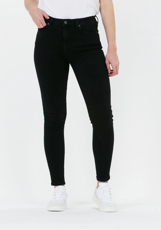 Selected Femme Slfsophia Mw Skinny Black Jean Jeans - Zwart