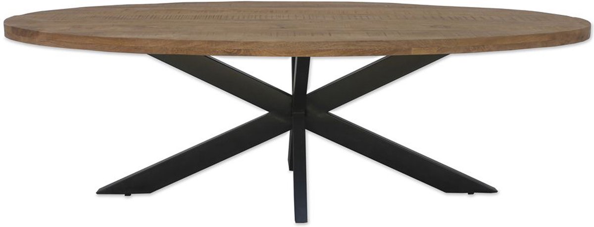 Brix Eetkamertafel Ovaal - 240 cm - Mangohout - Bruin