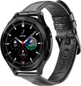 Dux Ducis Business Universeel Horloge Bandje / Smartwatch Bandje 20MM Kunstleer Zwart
