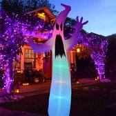 Halloween Opblaasbaar Eng Spook - 3.6m - Met Kleur Veranderende LED - Huis Tuin Binnenplaats Halloween Decoratie - Gloeiende Spook Rekwisieten