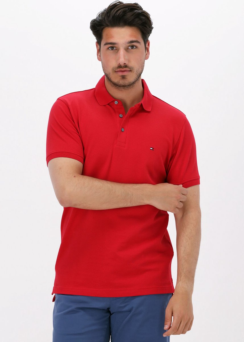 Tommy Hilfiger Polo Rood Rood Getailleerd - Maat S - Mannen - Lente/Zomer  Collectie -... | bol.com